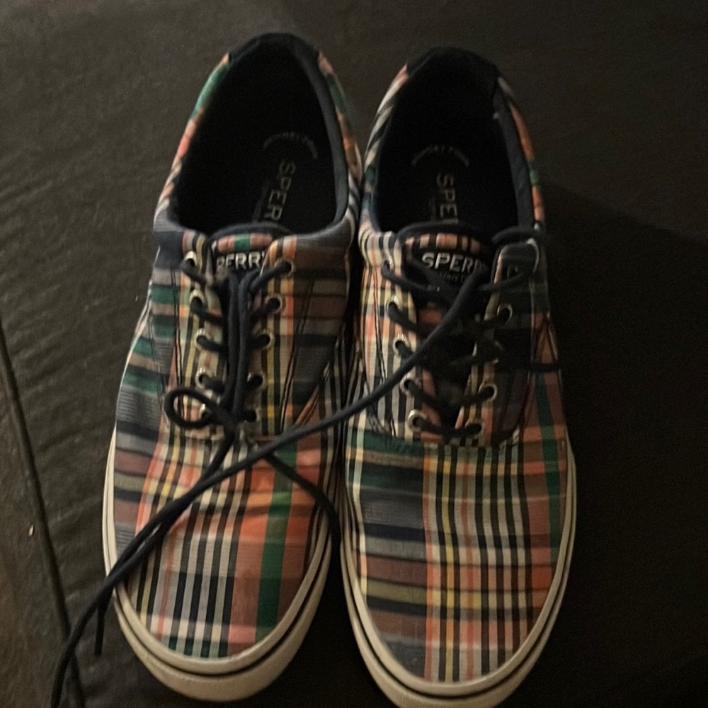 sperry canvas platform comfort sneakers